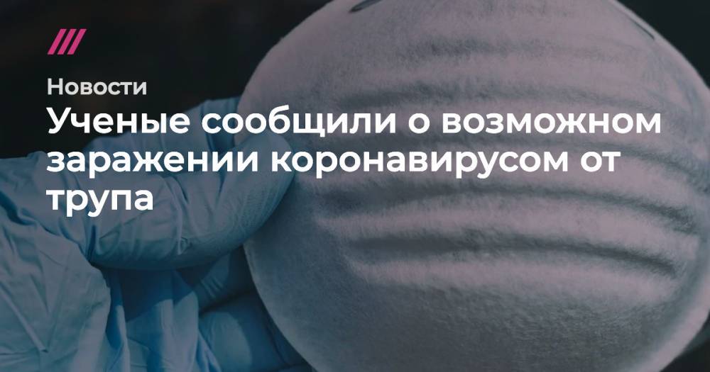 Ученые сообщили о возможном заражении коронавирусом от трупа - tvrain.ru - Россия - Таиланд