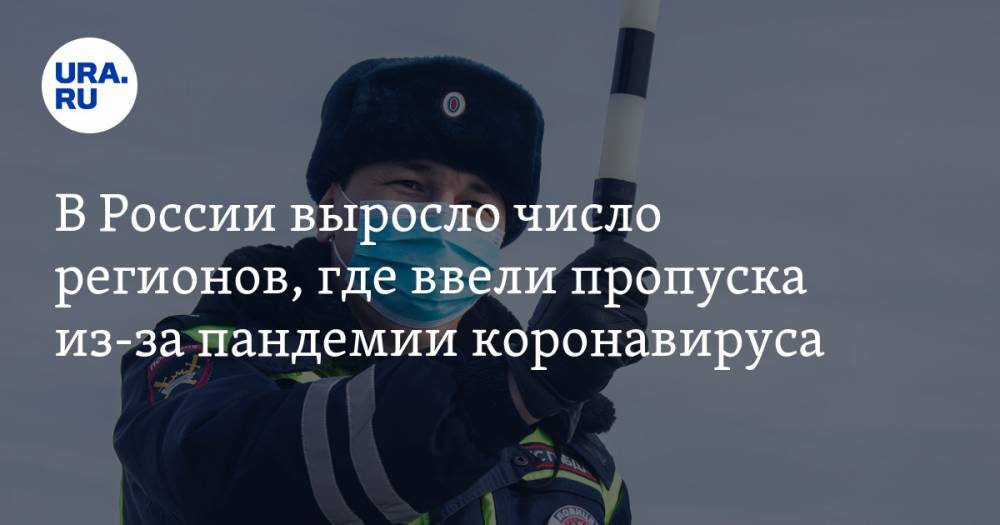 В России выросло число регионов, где ввели пропуска из-за пандемии коронавируса - ura.news - Россия - Хабаровский край - респ.Бурятия - Вологодская обл. - Оренбургская обл. - Липецкая обл. - Елец - Задонск