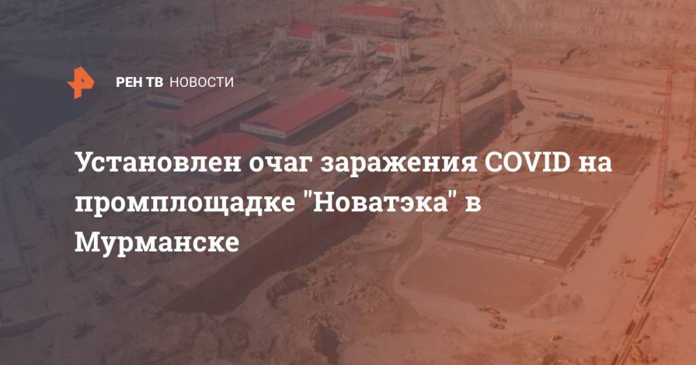 Установлен очаг заражения COVID на промплощадке "Новатэка" в Мурманске - ren.tv - Россия - Мурманск - Мурманская обл. - район Кольский