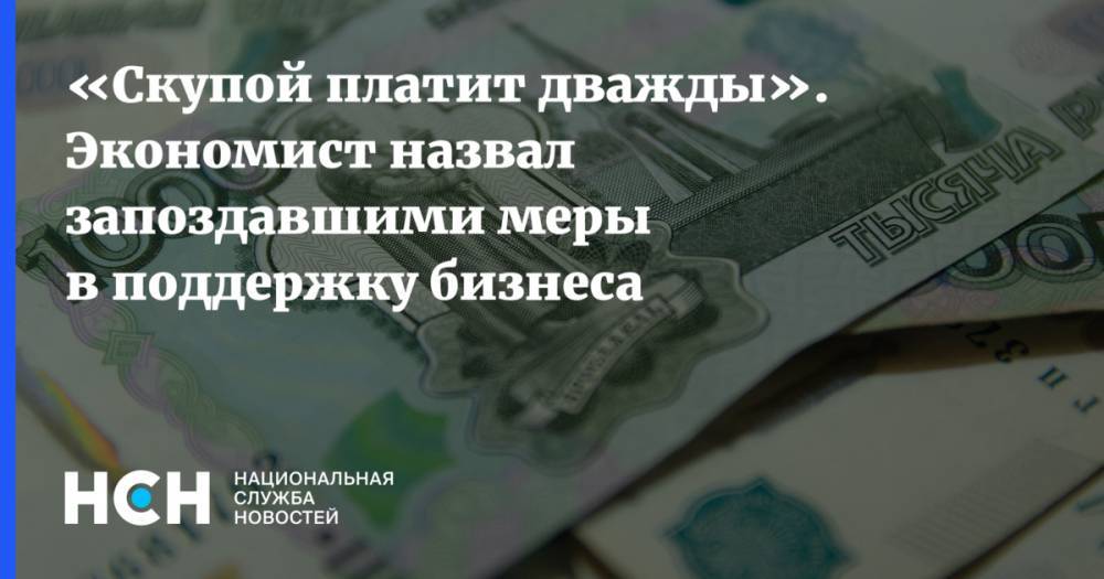 Владимир Путин - Денис Ракша - «Скупой платит дважды». Экономист назвал запоздавшими меры в поддержку бизнеса - nsn.fm - Россия