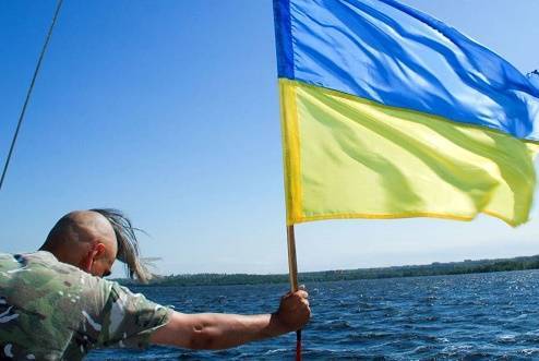 Украина показала свой флаг в Азовском море - newsland.com - Украина - Азовское Море