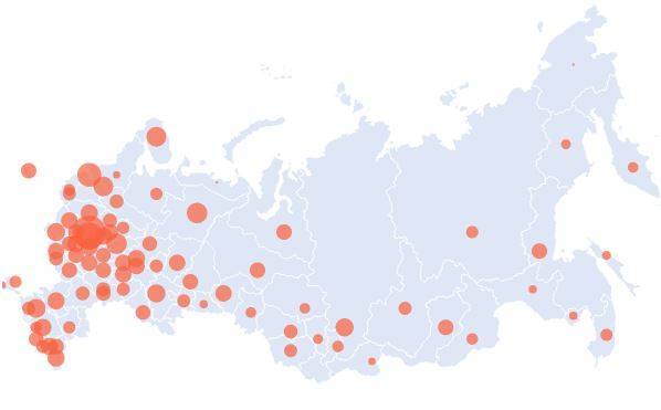 Количество больных коронавирусом в России на 16 апреля - gazeta.a42.ru - Москва - Россия - Ленинградская обл. - Санкт-Петербург - Московская обл. - респ. Коми - Нижегородская обл. - респ. Алтай