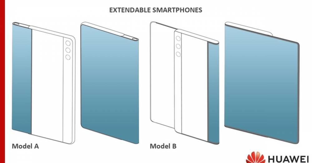 Huawei запатентовала два смартфона с выдвижным дисплеем - profile.ru - Китай