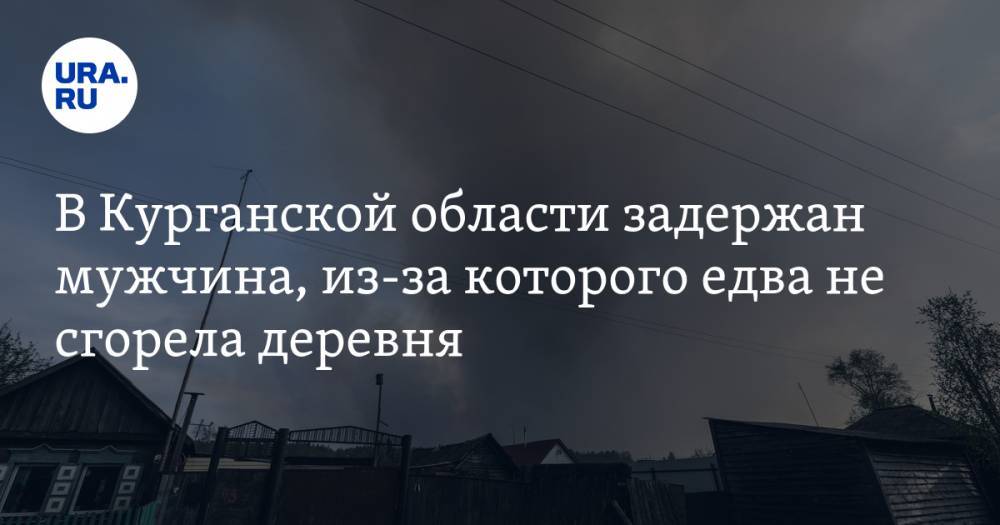 В Курганской области задержан мужчина, из-за которого едва не сгорела деревня - ura.news - Курганская обл.