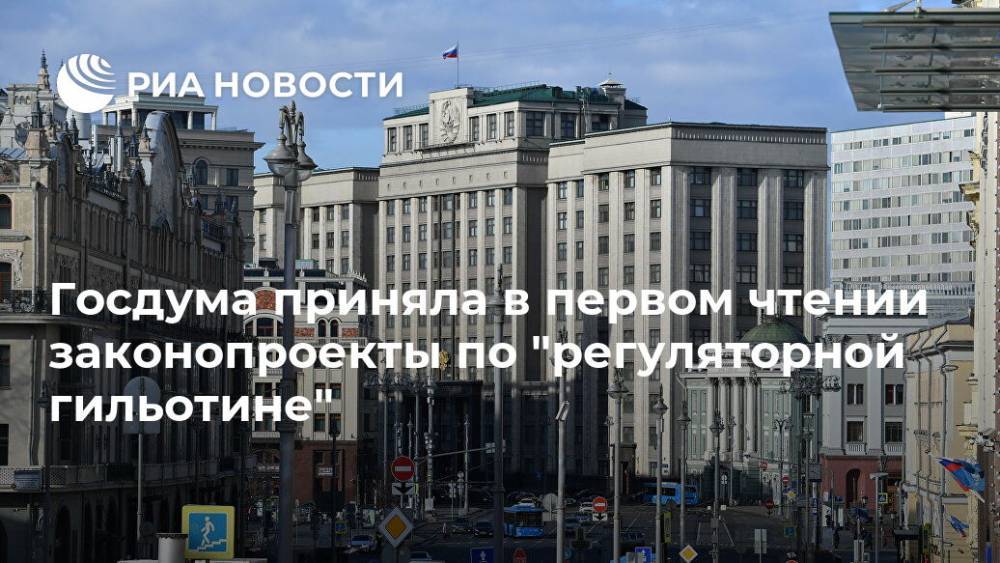 Константин Чуйченко - Госдума приняла в первом чтении законопроекты по "регуляторной гильотине" - ria.ru - Москва - Россия