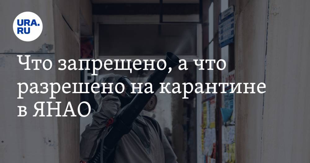 Дмитрий Артюхов - Что запрещено, а что разрешено на карантине в ЯНАО. Обновленный список правил - ura.news - Россия - окр. Янао