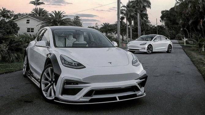 В США разработали тюнинговый обвес для Tesla Model 3 - usedcars.ru - США