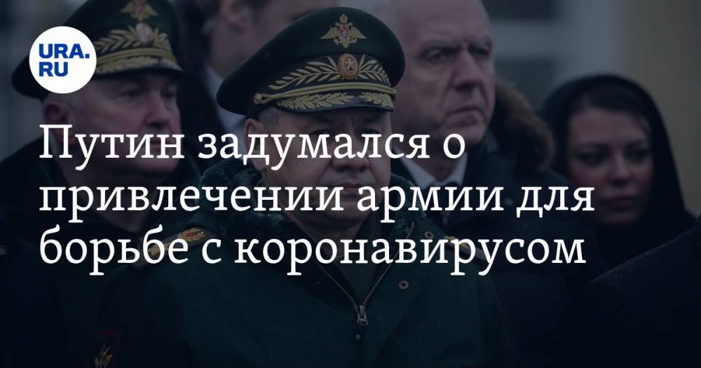 Сергей Шойгу - Владимир Путин - Путин задумался о привлечении армии для борьбе с коронавирусом - ura.news - Россия - Китай