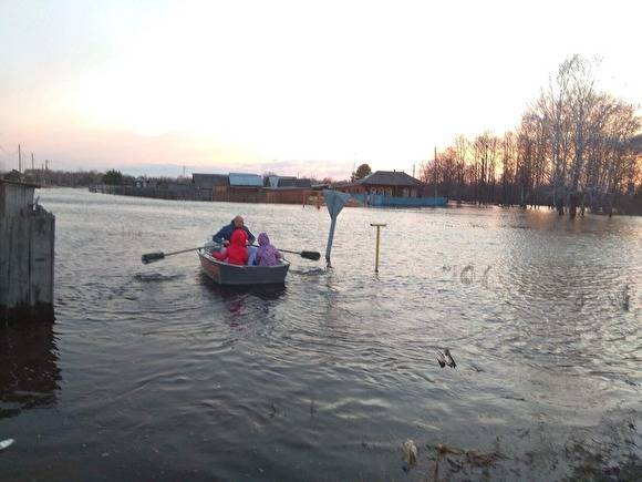 В Вагайском районе талыми водами затопило деревню - znak.com