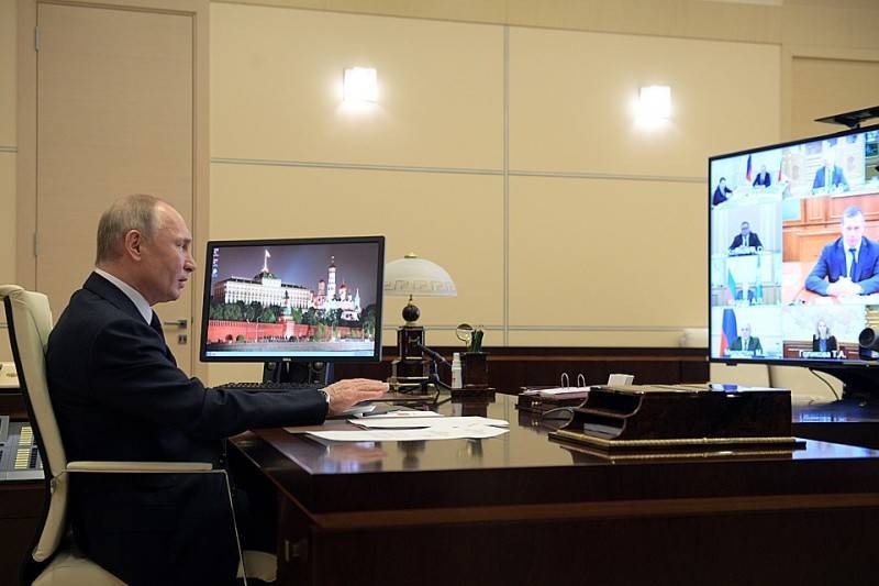 Владимир Путин - Сергей Собянин - Татьяна Голикова - Совещание Владимира Путина по ситуации с коронавирусом 20 апреля: онлайн-трансляция - pravdoryb.info - Москва - Россия