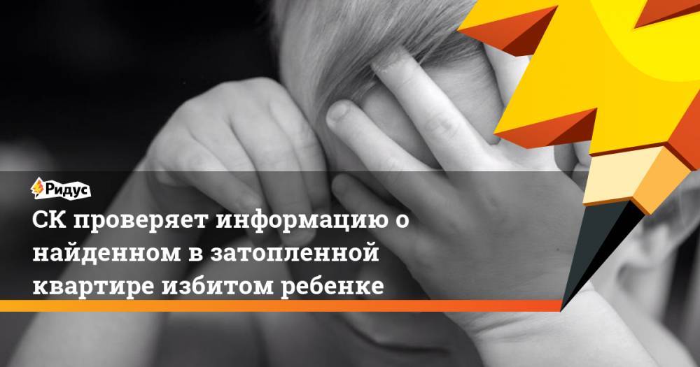 СК проверяет информацию о найденном в затопленной квартире избитом ребенке - ridus.ru - Россия - Краснодарский край - Новороссийск