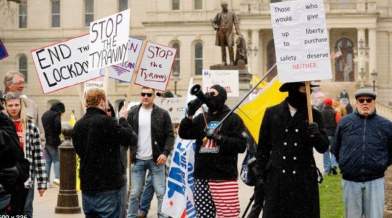 В нескольких штатах США – массовые протесты против продолжения карантина - usa.one - США - шт. Колорадо - штат Вашингтон - Протесты