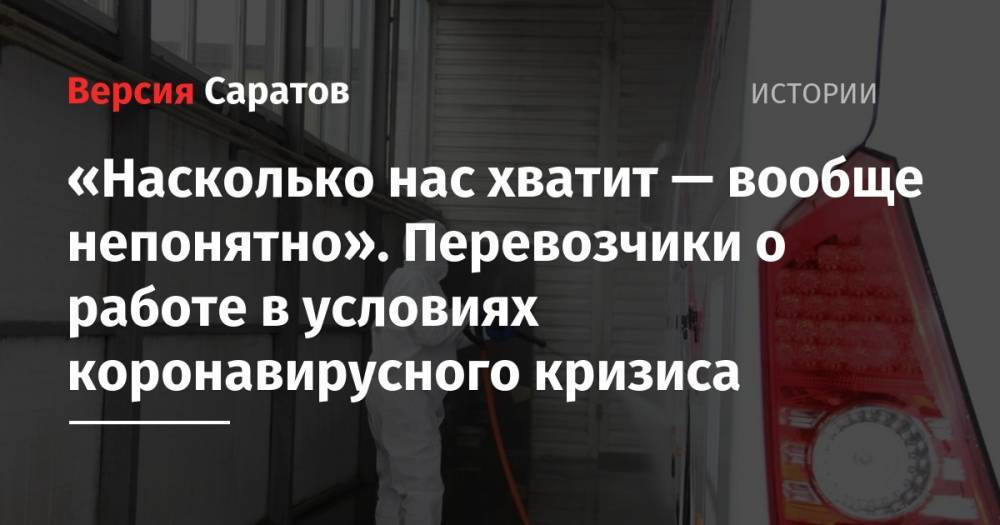 Михаил Мишустин - Дмитрий Петров - «Насколько нас хватит — вообще непонятно». Перевозчики о работе в условиях коронавирусного кризиса - nversia.ru - Россия - Саратовская обл.