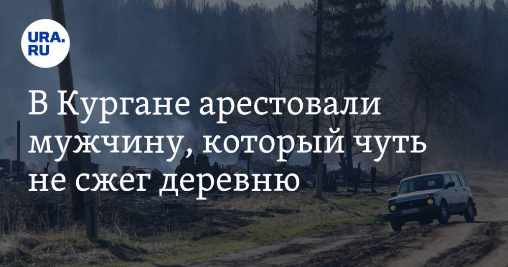 В Кургане арестовали мужчину, который чуть не сжег деревню - ura.news - Россия - Курганская обл. - Курган