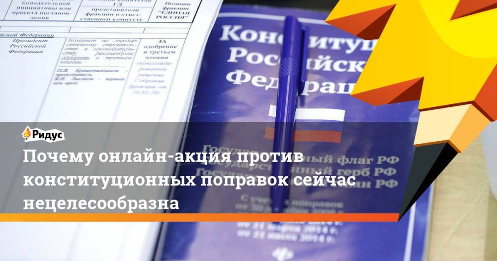Алексей Навальный - Дмитрий Гудков - Сергей Удальцов - Почему онлайн-акция против конституционных поправок сейчас нецелесообразна - ridus.ru