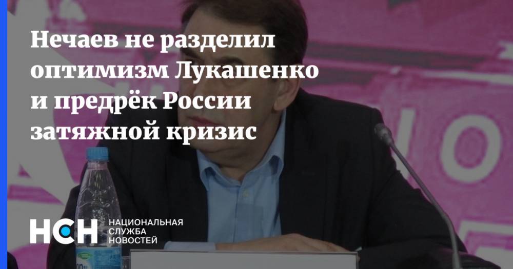 Александр Лукашенко - Андрей Нечаев - Нечаев не разделил оптимизм Лукашенко и предрёк России затяжной кризис - nsn.fm - Россия - Белоруссия - Бобруйск