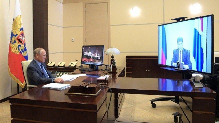 Владимир Путин - Олег Кожемяко - Путин обсудил с губернатором Приморья ситуацию с СОVID-19 и развитие региона - 5-tv.ru - Приморье край - Владивосток