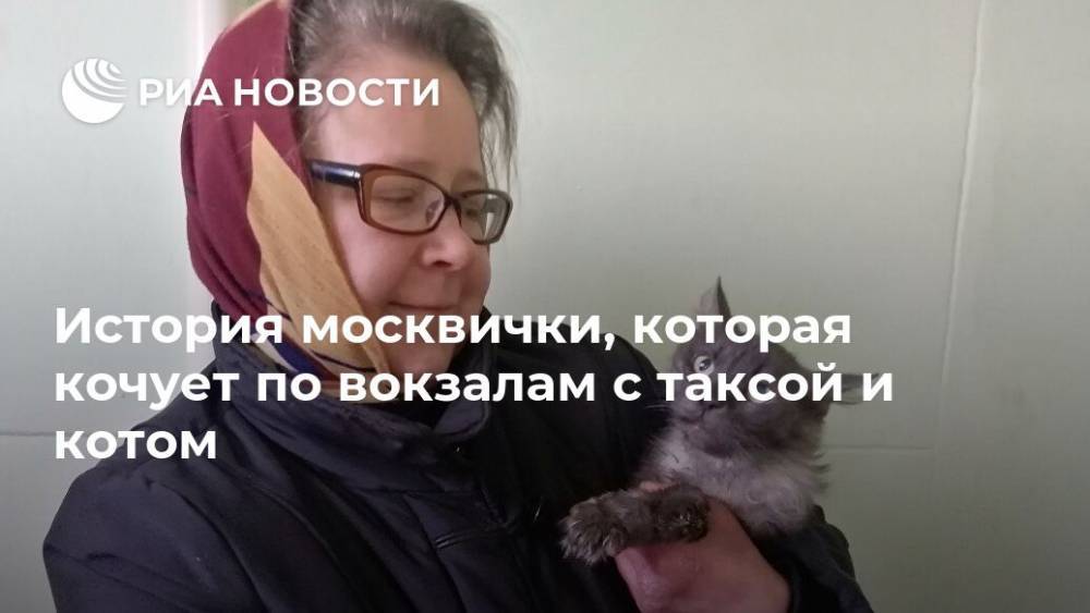 История москвички, которая кочует по вокзалам с таксой и котом - ria.ru - Москва
