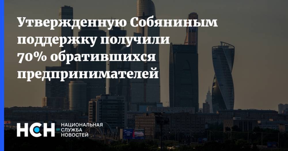 Владимир Ефимов - Утвержденную Собяниным поддержку получили 70% обратившихся предпринимателей - nsn.fm - Москва - Россия