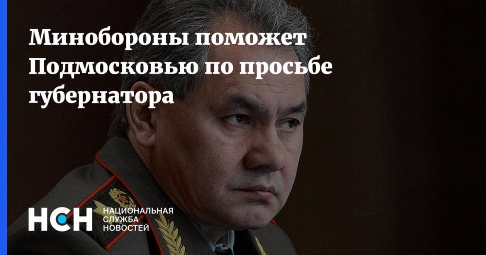 Сергей Шойгу - Андрей Воробьев - Минобороны поможет Подмосковью по просьбе губернатора - nsn.fm - Московская обл.