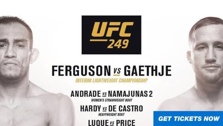 Уайт Дэйна - Турнир UFC 249 пройдет в Джексонвилле 9 мая - vesti.ru - Нью-Йорк - шт.Флорида