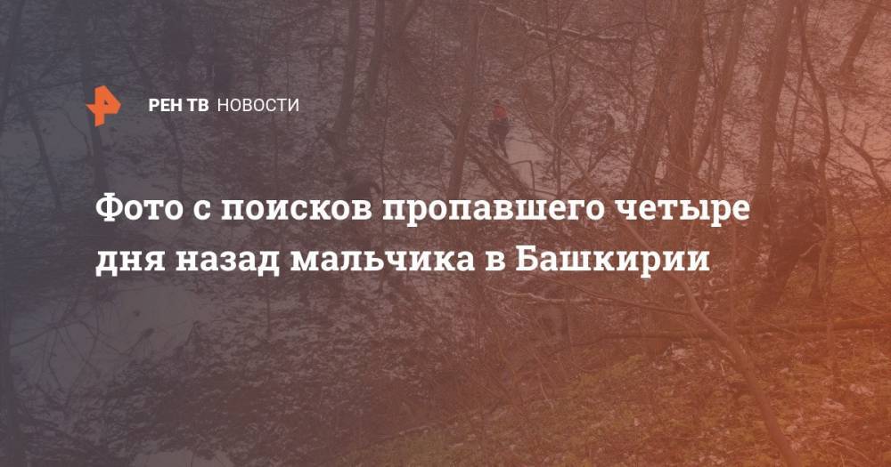 Фото с поисков пропавшего четыре дня назад мальчика в Башкирии - ren.tv - Башкирия - Челябинская обл.