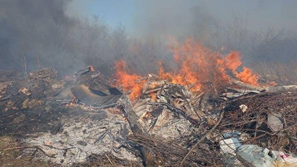 В пригороде Кургана низовой пожар перекинулся на дачный кооператив - znak.com - Курганская обл.