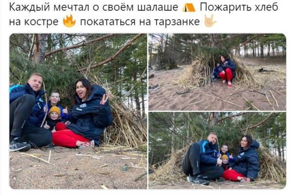 Вячеслав Малафеев - Малафеев показал фото с семьей в шалаше - abnews.ru - Санкт-Петербург