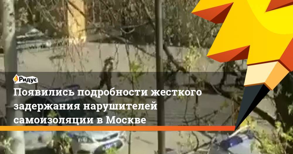 Появились подробности жесткого задержания нарушителей самоизоляции в Москве - ridus.ru - Москва