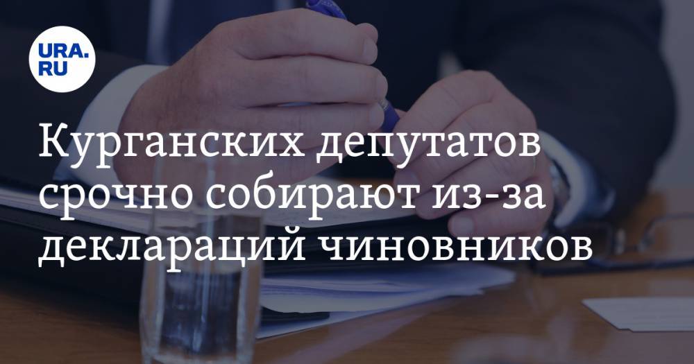 Курганских депутатов срочно собирают из-за деклараций чиновников - ura.news - Курган