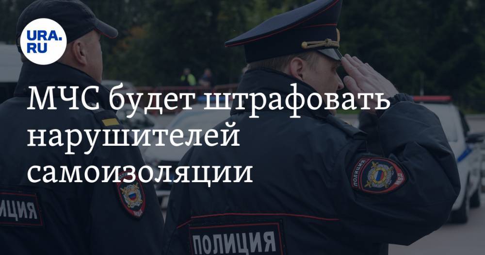 Михаил Мишустин - МЧС будет штрафовать нарушителей самоизоляции - ura.news - Россия