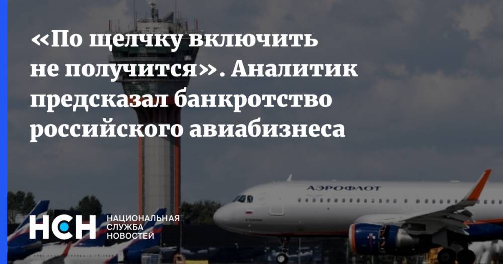 Виталий Савельев - «По щелчку включить не получится». Аналитик предсказал банкротство российского авиабизнеса - nsn.fm