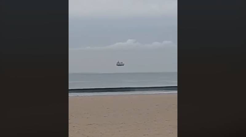Корабль парит в воздухе: жительница Новой Зеландии сняла удивительную оптическую иллюзию - usa.one - Новая Зеландия