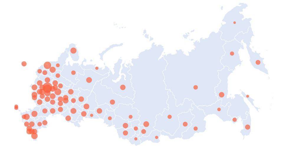 Количество больных коронавирусом в России на 28 апреля - gazeta.a42.ru - Москва - Россия - Санкт-Петербург - Московская обл. - Нижегородская обл. - респ. Дагестан - Мурманская обл.