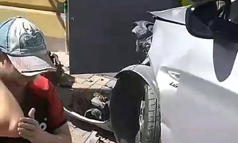 «До сих пор молотит»: автомобиль чуть не снес голову рабочему в Ростове - bloknot.ru - Ростов-На-Дону