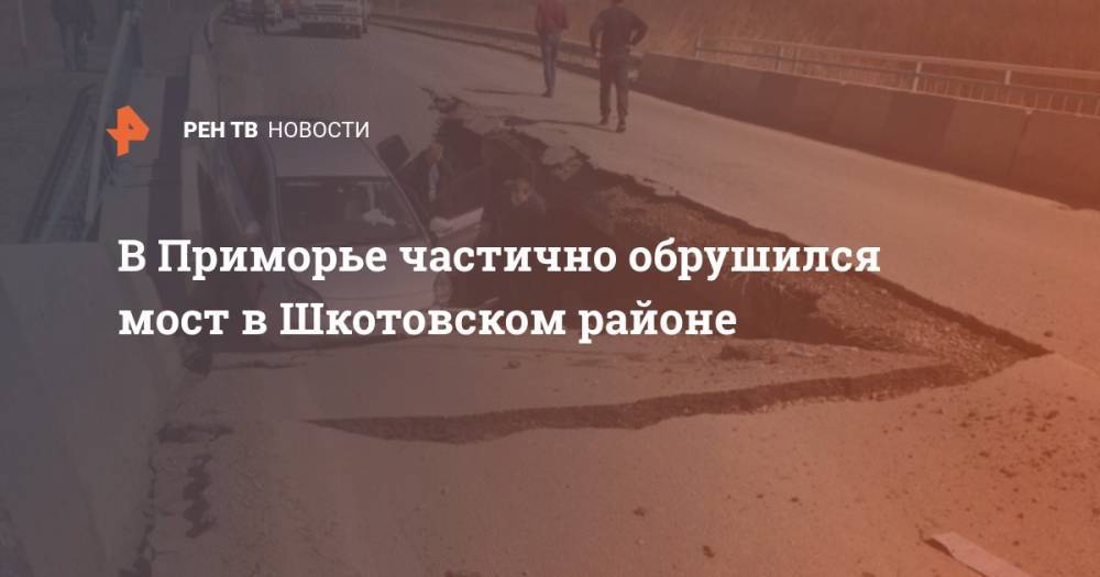 В Приморье частично обрушился мост в Шкотовском районе - ren.tv - Приморье край - район Шкотовский