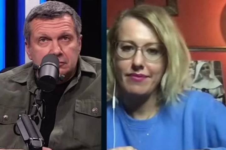 Владимир Соловьев - Ксения Собчак - Олег Кашин - Собчак сбежала с эфира Соловьва по «крабовому делу» - mk.ru