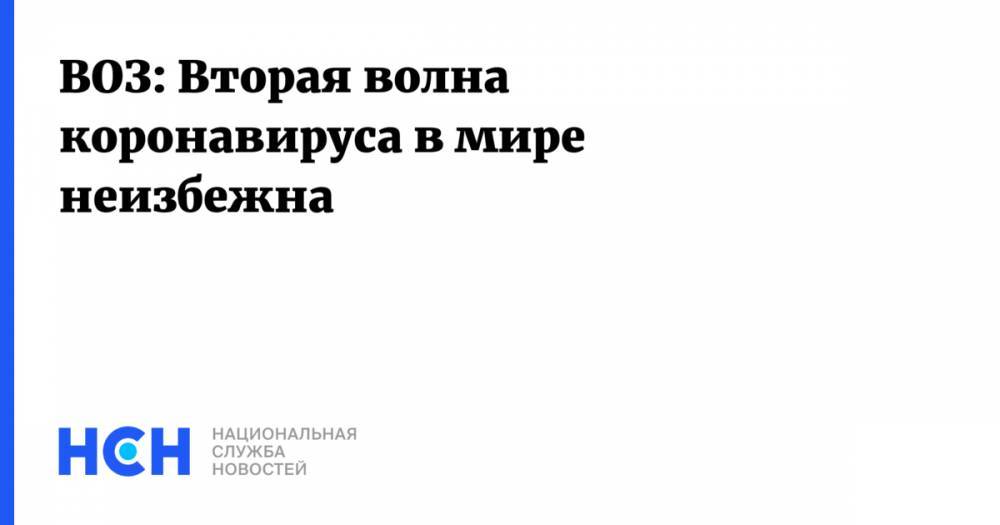 Мелита Вуйнович - ВОЗ: Вторая волна коронавируса в мире неизбежна - nsn.fm - Россия