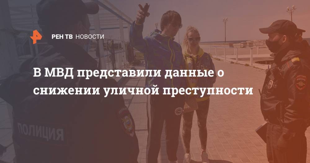 В МВД представили данные о снижении уличной преступности - ren.tv - Россия