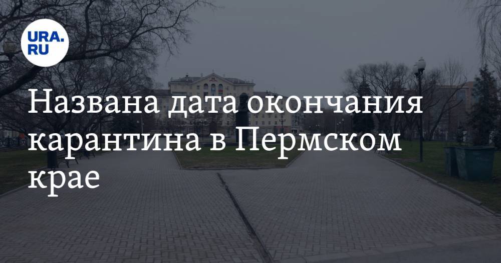 Дмитрий Махонин - Названа дата окончания карантина в Пермском крае. Есть нюанс - ura.news - Пермский край