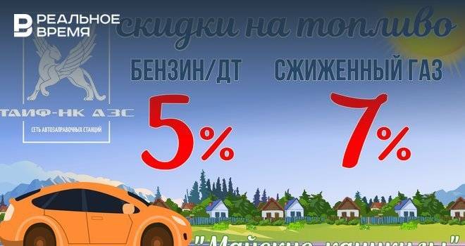 Майские праздники в сети АЗС ГК ТАИФ - realnoevremya.ru