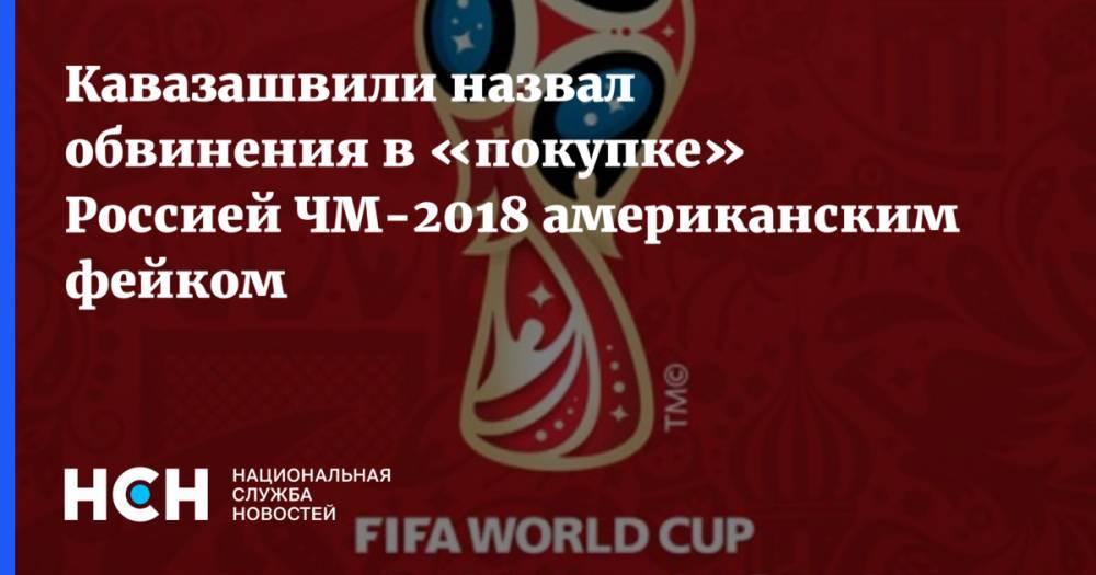 Анзор Кавазашвили - Кавазашвили назвал обвинения в «покупке» Россией ЧМ-2018 американским фейком - nsn.fm - Россия - США - Катар