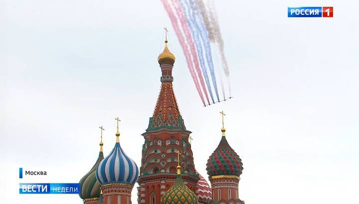 Владимир Путин - Дмитрий Киселев - Россия отметила День Победы авиапарадами - vesti.ru - Москва - Россия - Санкт-Петербург