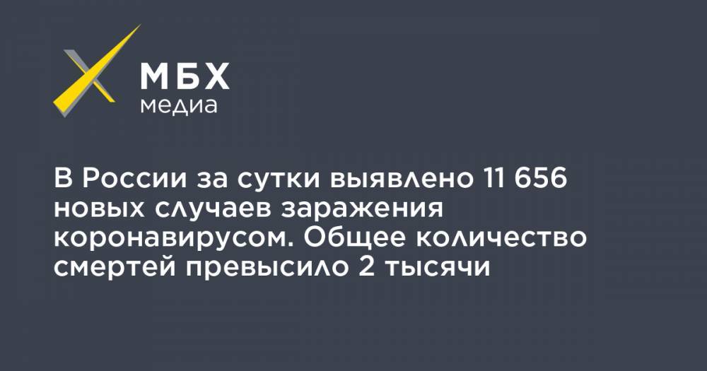 В России за сутки выявлено 11 656 новых случаев заражения коронавирусом. Общее количество смертей превысило 2 тысячи - mbk.news - Москва - Россия - Китай - Санкт-Петербург - Московская обл. - Смоленская обл. - Нижегородская обл. - Ухань