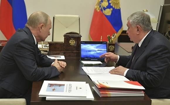 Владимир Путин - Игорь Сечин - Сечин попросил у Путина отсрочку по налоговым платежам. Путин ответил «договорились» - znak.com - Россия