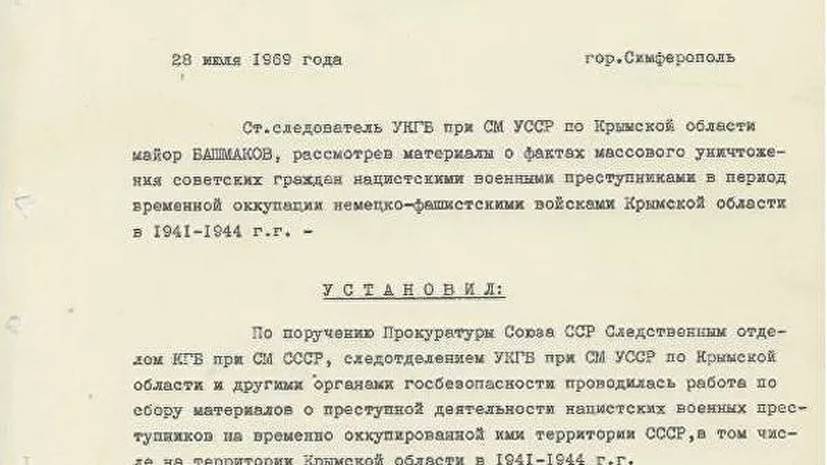 Опубликованы документы о преступлениях нацистов в концлагере на территории Крыма в годы войны - russian.rt.com - Россия - Крым - Симферополь