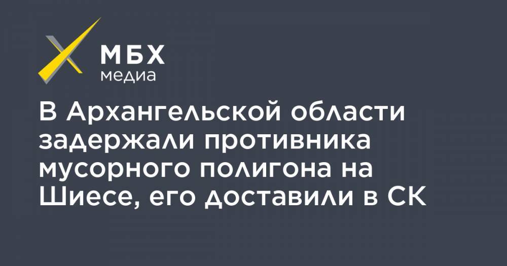 Александр Цыбульский - Андрей Боровиков - В Архангельской области задержали противника мусорного полигона на Шиесе, его доставили в СК - mbk.news - Архангельск - Архангельская обл. - Новодвинск