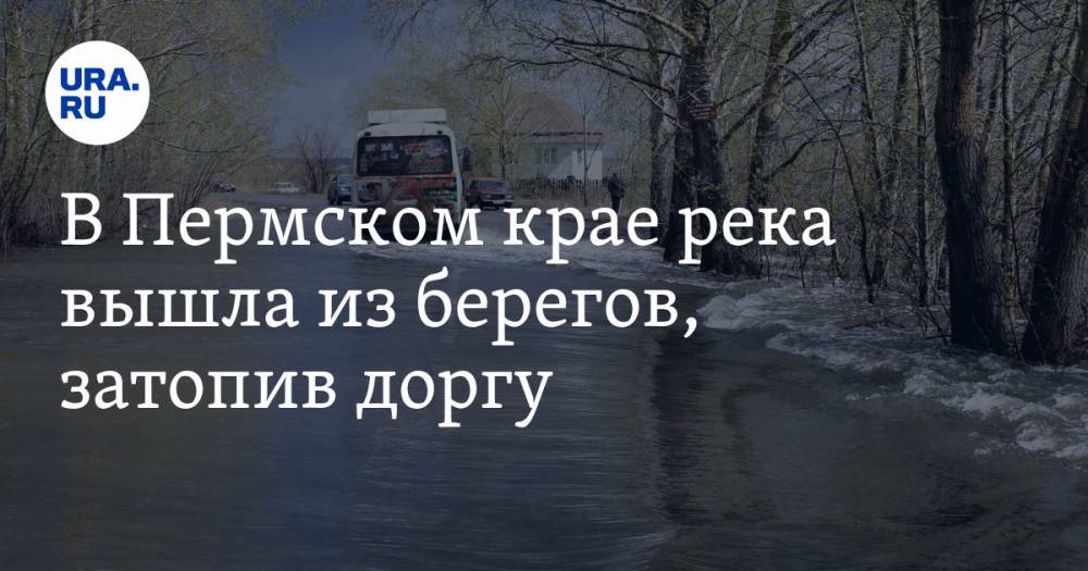 Дмитрий Махонин - В Пермском крае река вышла из берегов, затопив доргу. ВИДЕО - ura.news - Пермский край