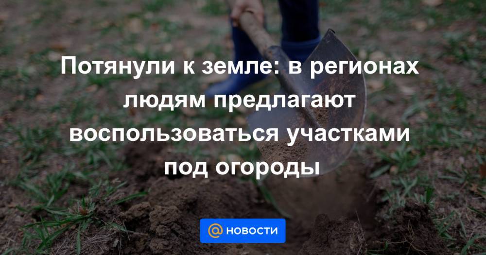 Потянули к земле: в регионах людям предлагают воспользоваться участками под огороды - news.mail.ru - респ. Татарстан - Костромская обл. - Тверская обл.
