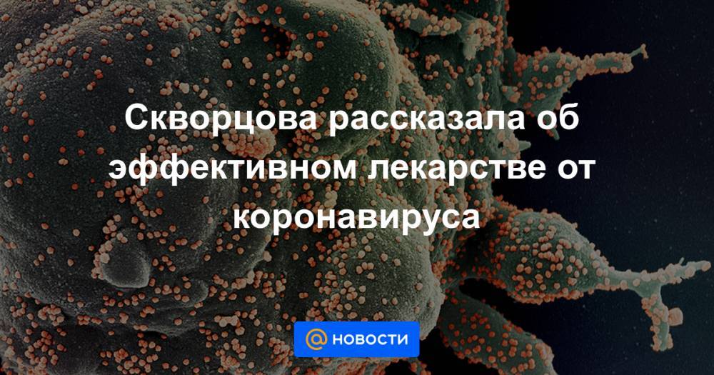 Скворцова рассказала об эффективном лекарстве от коронавируса - news.mail.ru - Россия